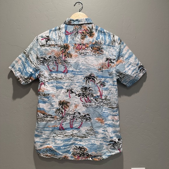 Artistry in Motion Cotton Tropical Hawaiian Short Sleeve Button Down Shirt Sz S - Picture 2 of 8